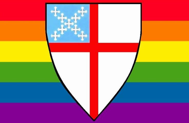 Episcopal Shield on Pride Falg