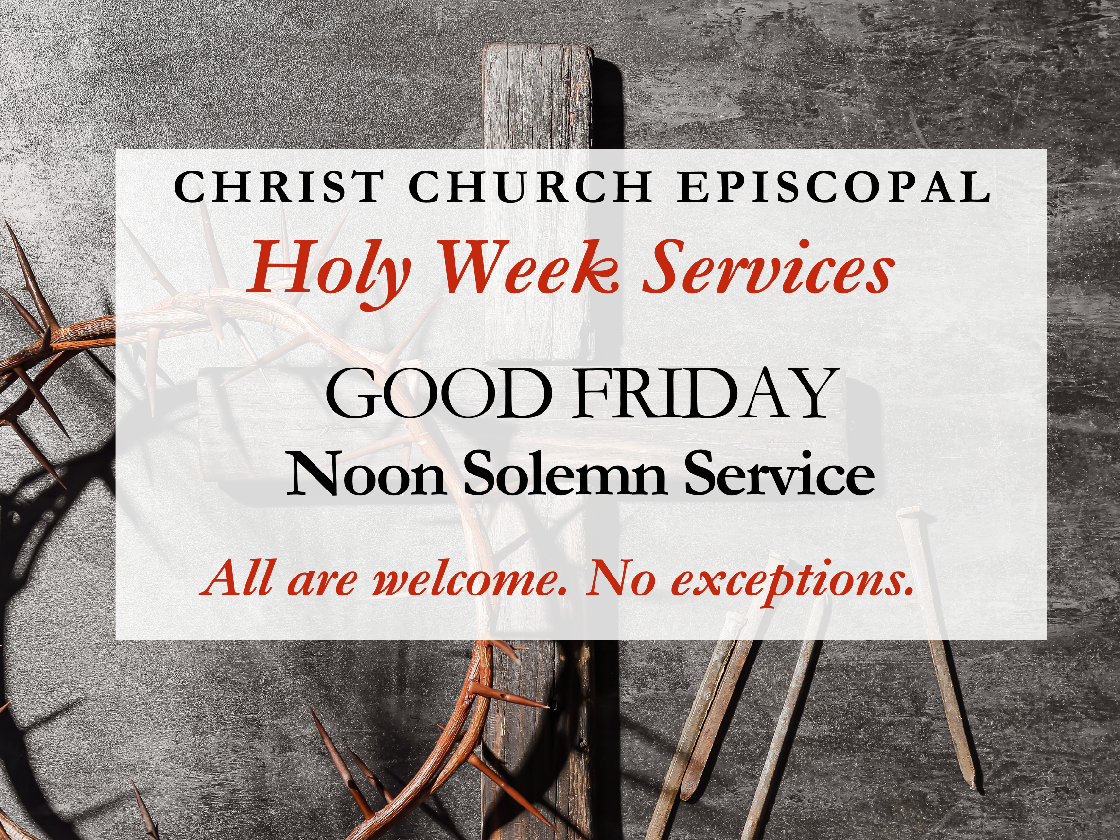 Good Friday service